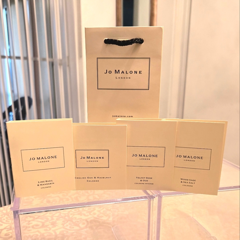 Jo Malone Samples (4) • Nectarine Blossom, Wood Sage, Lime Basil, Peony & Blush